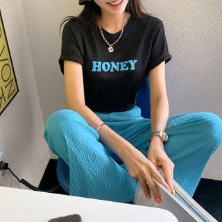 Honey Round-neck T-shirt