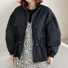Balloon-sleeve Short Parka