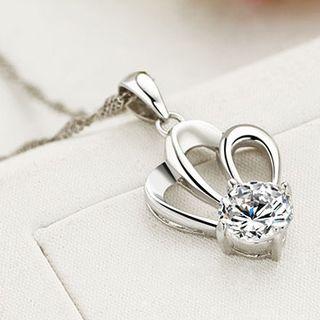 Rhinestone Crown Pendant