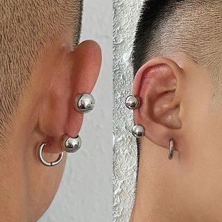 Bead Clip On Earring 1 Pair - Silver - One Size