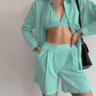 Set: Bralette + Shorts + Shirt