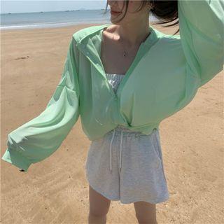 Long-sleeve Hooded Bolero