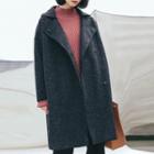 Snap-button Coat As Shown In Figure - One Size