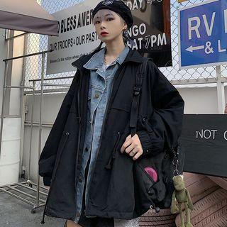 Mock Two-piece Denim Oversize Jacket