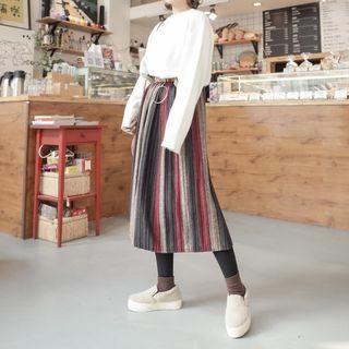 Pinstripe Knit Skirt