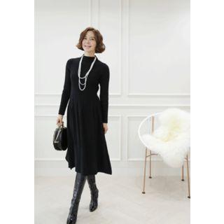 Ribbed A-line Dress