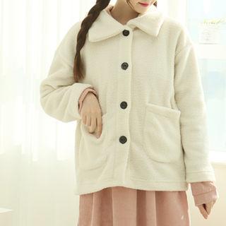 Collared Buttoned Dumble Jacket One Size