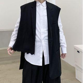 Asymmetrical Single-breasted Vest