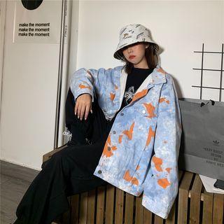 Cloud Print Denim Jacket