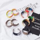 Straw Open Hoop Earring