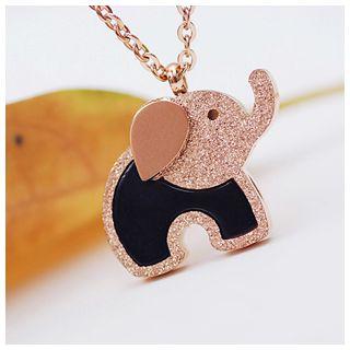 Jeweled Elephant Necklace