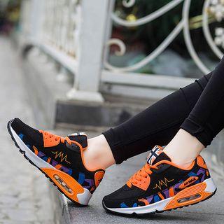 Printed Lace Up Sneakers