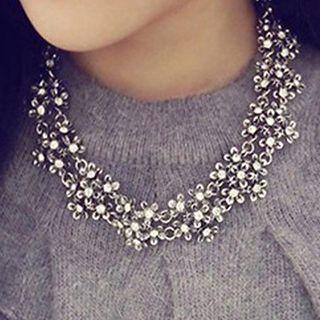 Floral Alloy Necklace