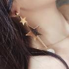 Faux Pearl Star Drop Earrings