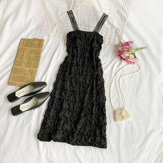 Sleeveless A-line Dress White - One Size