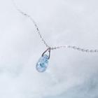 925 Sterling Silver Glass Pendant Necklace S925 Silver Chain - One Size