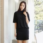 Set: Short-sleeve T-shirt + Mini Skirt