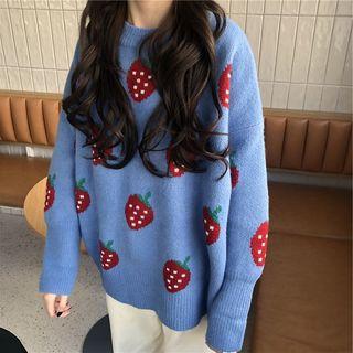 Strawberry Patterned Sweater