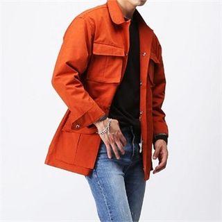 Snap-button Loose-fit Jacket