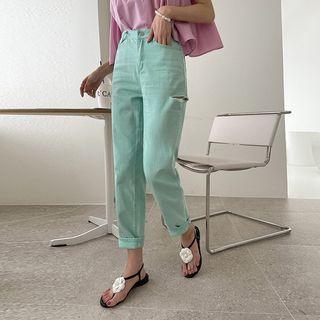 Pigment Distressed Baggy Pants
