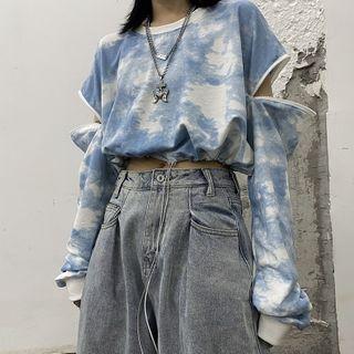 Tie Dye Zipped Sweatshirt