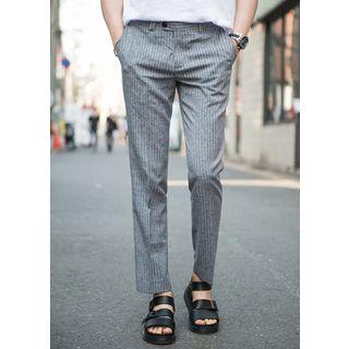 Flat-front Stripe Pants