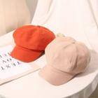 Solid Color Striped Octagonal Hat