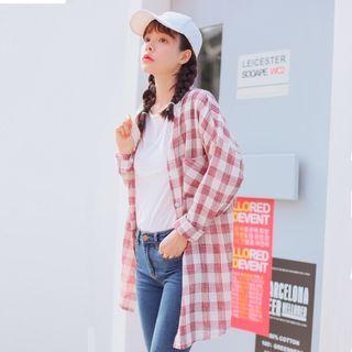 Check Long Casual Shirt
