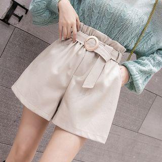 High-wast Wide-leg Shorts