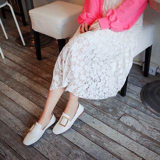 Lace Long Pleated Skirt