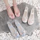 Embroidered Lace Up Hanfu Flats