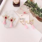Tasseled Heart Earring