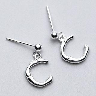 Bone Earring 925 Sterling Silver - Earring - One Size