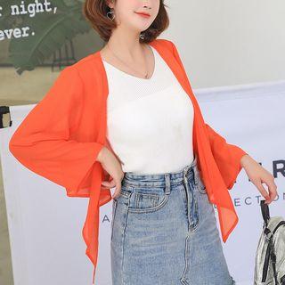 Cropped Chiffon Jacket