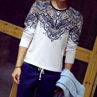 Patterned Long-sleeve T-shirt