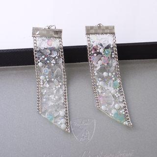 Beaded Lace Drop Earrings