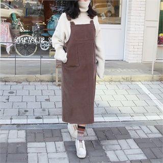 Corduroy Jumper Dress One Size