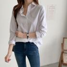 Slit-back Cotton Shirt
