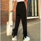 Ribbon Cropped Dress Pants