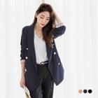 Double Breast Long-body Suit Jacket