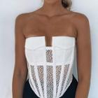 Perforated Corset Top