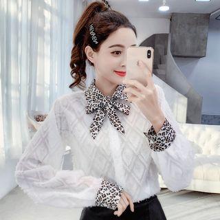 Leopard Panel Blouse