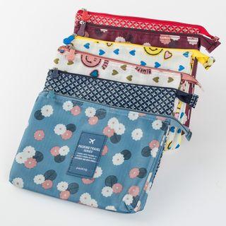 Printed 2 Layered Zip Pouch