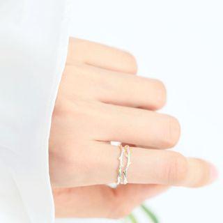 925 Sterling Silver Branches Layered Open Ring 1pc - Ring - As Shown In Figure - One Size