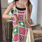 Spaghetti Strap Patterned Crochet Lace Dress (various Designs)