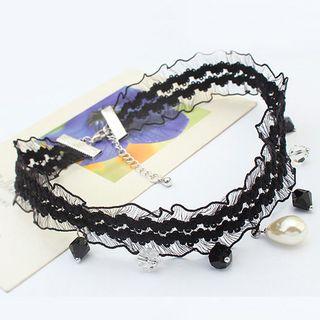 Lace Crystal Choker