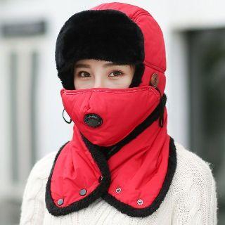 Fleece-lining Earflap Hat