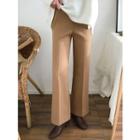 Wool Blend Wide Leg Dress Pants