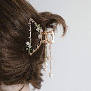 Embellished Hair Claw Gold - One Size