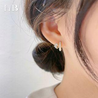 Faux Pearl Alloy Earring 1 Pair - Faux Pearl Alloy Earring - Gold - One Size
